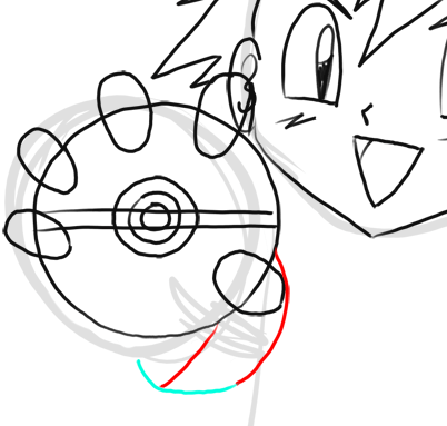 Step 13 How to Draw Ash Ketchum from Pokemon : Step by Step Drawing Lesson