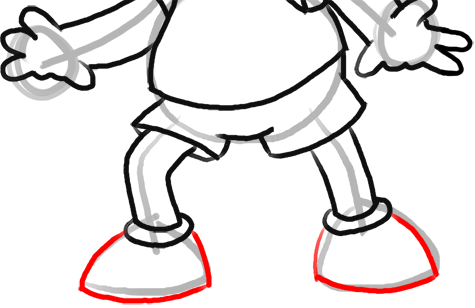 Step 19 How to Draw Bart Simpson from The Simpsons : Step by Step Drawing Lesson