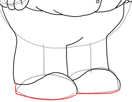 Step 26 How to Draw Peter Griffin from Family Guy : Step by Step Drawing Lesson