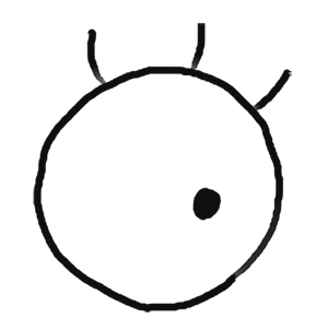 Step 1 How to Draw Maggie Simpson from The Simpsons : Step by Step Drawing Lesson