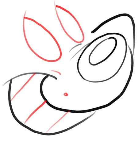 Step 3 How to Draw pepe le pew