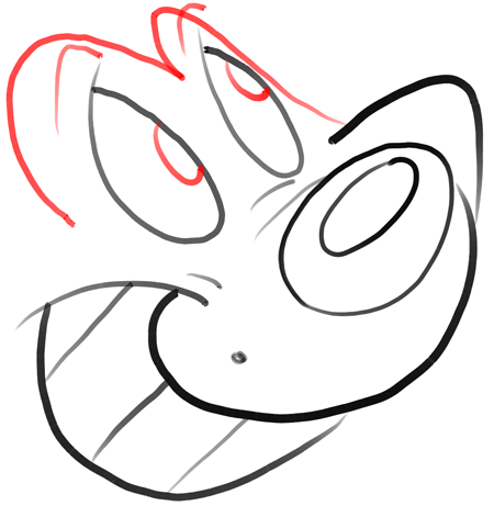 Step 4 How to Draw pepe le pew