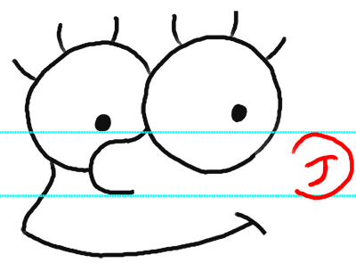 Step 5 How to Draw Maggie Simpson from The Simpsons : Step by Step Drawing Lesson
