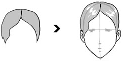 Step 4 How to Draw Anime / Manga Hair Sytles with Drawing Tutorials