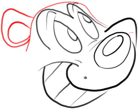 Step 5 How to Draw pepe le pew