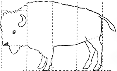 Step 8 in Drawing Bison & Buffalo