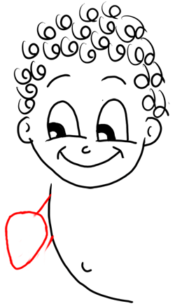Step 7 How to Draw Cupid