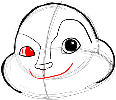 Step 8 Drawing Alvin from Alvin and the Chipmunks Tutorial