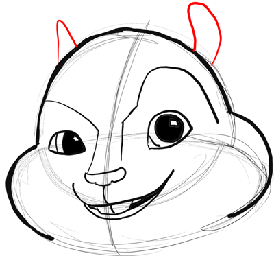 Step 11 Drawing Alvin from Alvin and the Chipmunks Tutorial