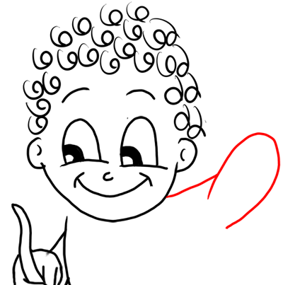 Step 11 How to Draw Cupid