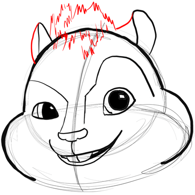 Step 12 Drawing Alvin from Alvin and the Chipmunks Tutorial
