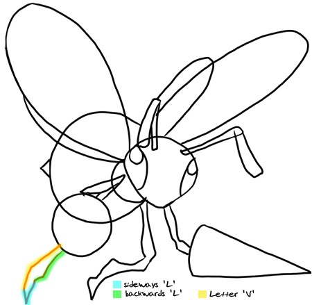 Step 12 How to Draw Beedril from Pokemon : Step by Step Drawing Lesson