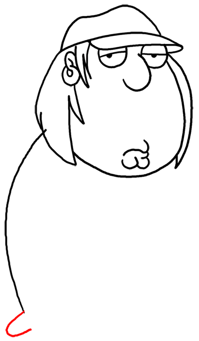 How to Draw Chris Griffin from Family Guy : Step by Step Drawing Lesson