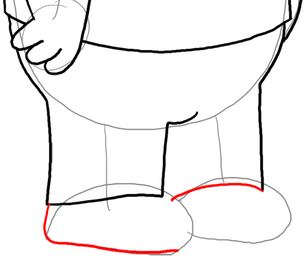 Step 22 How to Draw Chriss Griffin from Family Guy : Step by Step Drawing Lesson