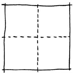 Step 1 in Drawing Comic Faces and Heads with Box Grid Technique