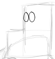 Step 2 Drawing Fred Flinstone from The Flinstones Drawing Instructions