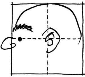 Step 3 - How to Draw Cartoon Heads and Faces with Box Method