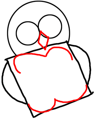 Step 3 How to Draw Owls with Easy Cartooning Lesson for Kids