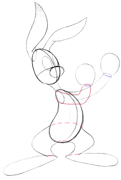 How to draw bunny rabbit boxing