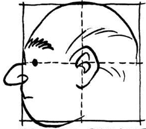 Step 4 - How to Draw Cartoon Heads and Faces with Box Method