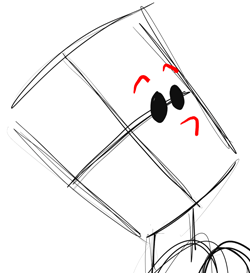 Step 4 Drawing Wilma from The Flinstones