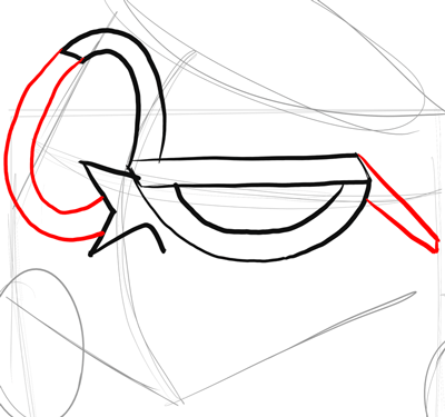 Step 5 - Drawing Dexter from Dexter's Laboratory Step by Step Instructions