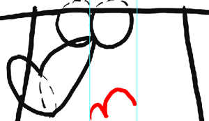 Step 5 Drawing Knuckles from Flapjack with Easy Instructions