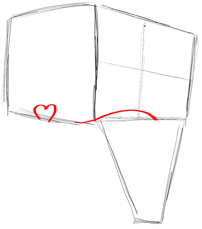 Step 5 - Drawing Pearl Krabs from Spongebob Squarepants