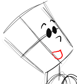 Step 5 Drawing Wilma from The Flinstones