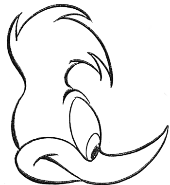 Step 5 Woody Woodpecker Step by Step Drawing Tutorial