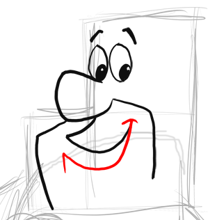 Step 6 Drawing Fred Flinstone from The Flinstones Drawing Instructions