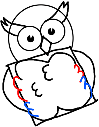 Step 6 How to Draw Owls with Easy Cartooning Lesson for Kids