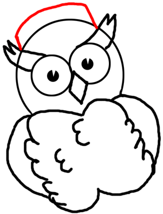 Step 7 How to Draw Owls with Easy Cartooning Lesson for Kids