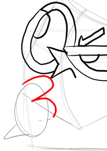 Step 8 - Drawing Dexter from Dexter's Laboratory Step by Step Instructions