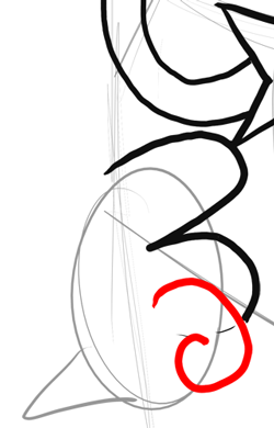 Step 9 - Drawing Dexter from Dexter's Laboratory Step by Step Instructions