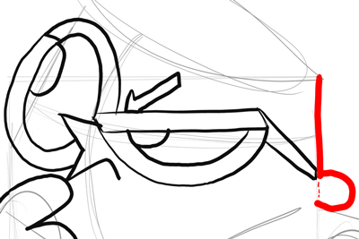 Step 11 - Drawing Dexter from Dexter's Laboratory Step by Step Instructions