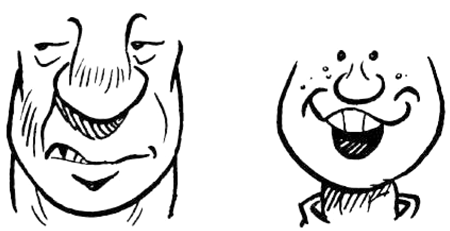 Add Cartoon Comic Chins to Cartooning of Face / Head