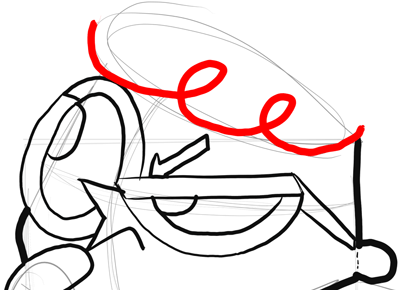 Step 13 - Drawing Dexter from Dexter's Laboratory Step by Step Instructions