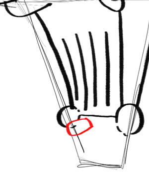 Step 13 - Drawing Pearl Krabs from Spongebob Squarepants