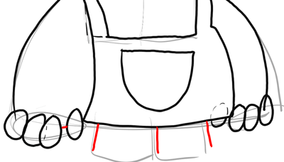 Step 15 Drawing Schnitzel from Chowder Step by Step Tutorial