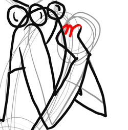 Step 19 Drawing Wilma from The Flinstones