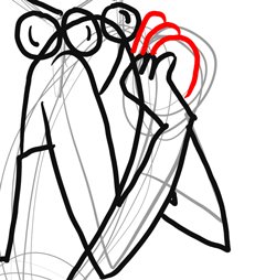 Step 20 Drawing Wilma from The Flinstones