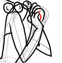 Step 21 Drawing Wilma from The Flinstones