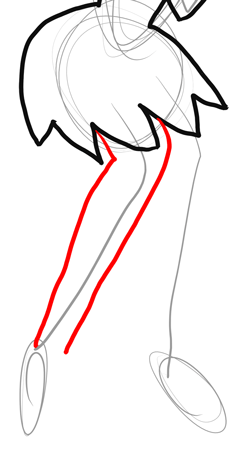 Step 22 Drawing Wilma from The Flinstones