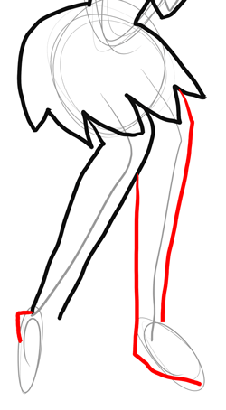 Step 23 Drawing Wilma from The Flinstones