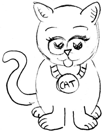 Step 7 Drawing Cartoon Kittens and Cats