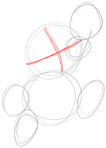 Step 2 Drawing Classic Mario Bros or Paper Mario Instructions