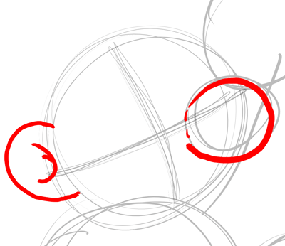 Step 3 Drawing Classic Mario Bros or Paper Mario Instructions