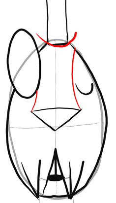 Step 6 - Drawing Mr. Herriman from Foster's Home for Imaginary Friends