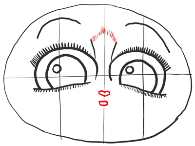 Step 7 - Drawing Mort from Penguins of Madagascar in Easy Steps